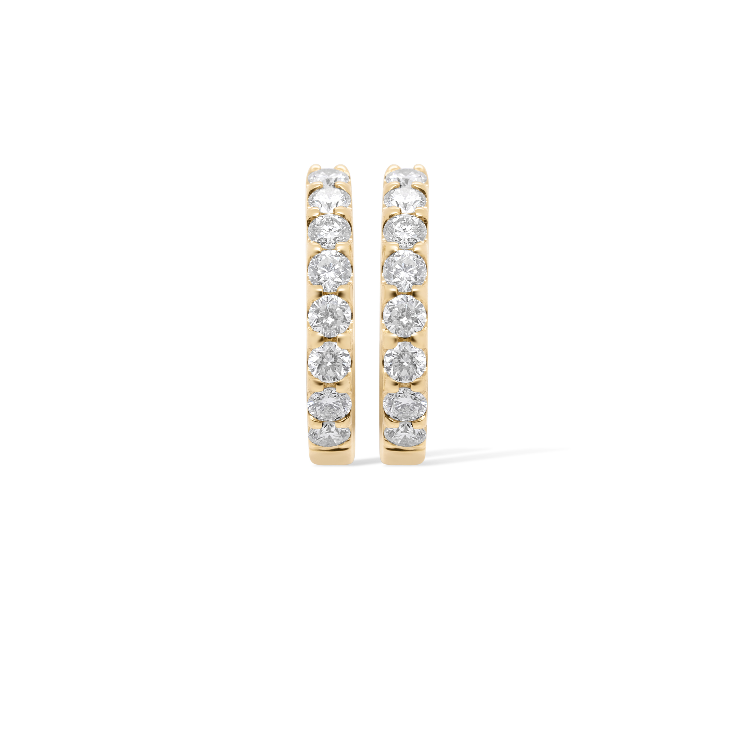 Diamond Hoop Earrings 0.65 ct. 10K Yellow Gold